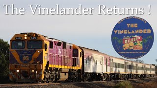 A loco hauled passenger train returns to the Mildura line  707 Operations Mildura Vinelander Tour [upl. by Shalom]