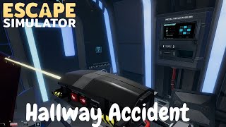 Escape Simulator Hallway Accident  Keycard puzzle  Replicator screen puzzle  Metals puzzle [upl. by Erdei]