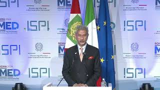 EAM’s remarks at the Rome Mediterranean Dialogues 2024 November 25 2024 [upl. by Justino]