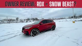 Acura RDX Aspec Winter Snow Owner Review [upl. by Noiek]