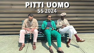 PITTI UOMO SS2024 【FIRENZE】ピッティ ウォーモ 春夏2024  Italian Mens Fashion [upl. by Yi]