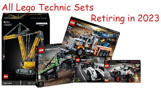 All Lego Technic Sets Retiring 2023 Updated [upl. by Anelah]