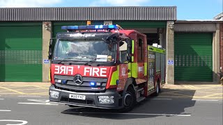 “MOBILISE MOBILISE” LFB HEATHROW G561 turnout  LHR [upl. by Oidgime14]