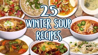 25 Winter Soups Recipes  Cold Weather Soup and Stew Super Comp  Well Done [upl. by Ahsil]