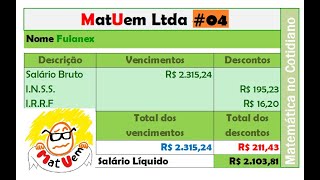 💲NOVO cálculo do INSSIRRF 2021 SALÁRIO LÍQUIDO CONTRACHEQUE HOLERITE FOLHA DE PAGAMENTO [upl. by Yobybab]