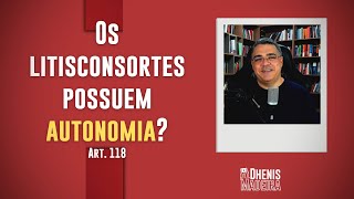 Os litisconsortes possuem autonomia [upl. by Fablan492]