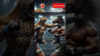 Jaguar 🆚 Horse fighting to win shortvideo shortsshortsviral edit [upl. by Ingeberg54]