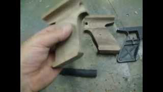 Part 2 Making Wood Grips for a Crosman Air Pistol [upl. by Narruc]