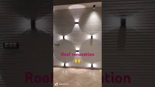 Renovation of the roof with amazing lights for a 150sq yds home lightingeurope luminaire [upl. by Adnirolc263]