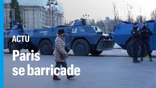 Paris se barricade en attendant larrivée des « Convois de la liberté» [upl. by Markowitz]