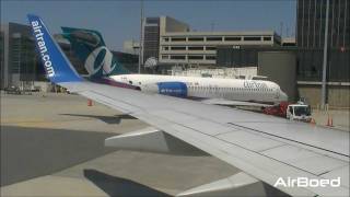 airTran Airways Boeing 737700 Take Off Boston Logan Airport [upl. by Cressy]