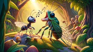 🎵🐜 The Cicada and Ants Adventure La Fontaine 🌞❄️ [upl. by Notse477]