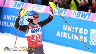 Mikaela Shiffrin surges to 90th World Cup win by 33 seconds over Vlhova in Killington  NBC Sports [upl. by Akla]