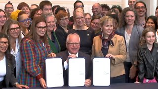 Tim Walz signs 3 bills related to LGBTQ youth conversion therapy and abortions [upl. by Rech]