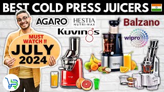 5 Best Cold Press Juicers in India 2024  Best juicer machine 2024 in India  Cold Press Juicer 2024 [upl. by Ahsiatal]