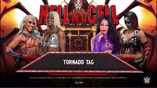 WWE 2K24 The Baddies Jade Cargill amp Kiera Hogan Vs Mandy Leon amp Malice [upl. by Sharline]