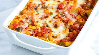 Easy Vegetable Lasagna Recipe  How to Make Fresh Vegetable Lasagna [upl. by Gwenni]