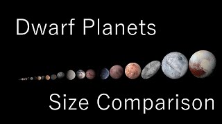 Dwarf Planets Size Comparison [upl. by Idette]