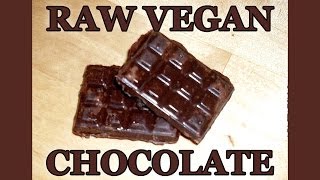 Köstliche Schokolade selber machen und die ist sogar gesund Raw Vegan Chocolate [upl. by Onitsuaf]