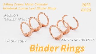 3ring Binder Rings  Binder Loose Leaf  Live shows you how to use [upl. by Enylodnewg327]