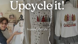 howto transform a plain white jacket into a beautiful Christmas jacket [upl. by Herminia651]