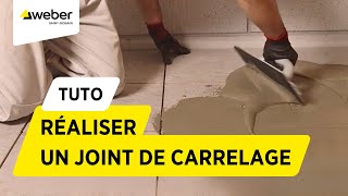 Comment réaliser un joint de carrelage  Weber [upl. by Anerda]