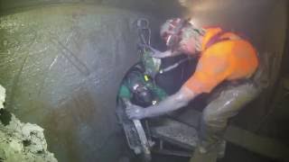 Changing cutting tools on the SR 99 tunneling machine [upl. by Goulet]