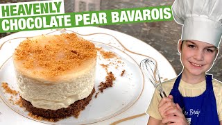 Pear Chocolate Bavarois  Easy and Fancy [upl. by Ruscher]