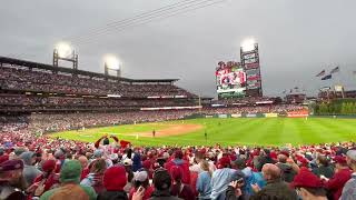 Bryce Harper’s Home Run NLCS Game 5 on October 23 2022 at Citizen’s Bank Park in Philadelphia PA [upl. by Aydni538]