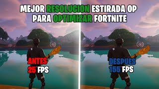 LA MEJOR RESOLUCION ESTIRADA DEL 2O24 PARA OPTIMIZAR Y SUBIR TUS FPS EN FORTNITE [upl. by Heloise602]