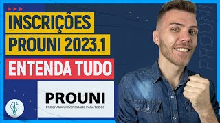 PROUNI 20231 INSCRIÇÕES ABERTAS ENTENDA TUDO [upl. by Bedad]