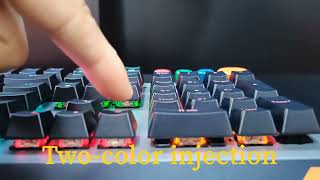 MeeTion Removable Palm Rest Rgb Mechanical Gaming Keyboard MK500 [upl. by Jentoft]