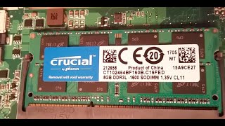 Upgrading RAM from 8GB to 16GB Crucial RAM for my Toshiba laptop [upl. by Aleydis]