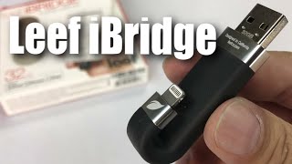 LEEF iBridge 32GB iPhone Mobile Memory Flash Drive Review [upl. by Donavon]