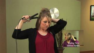 How to Straighten Hair  Before amp After Keratin Complex Treatment [upl. by Janna471]