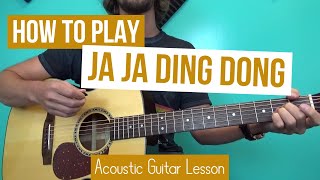 Ja Ja Ding Dong  Eurovision  Acoustic Guitar Lesson [upl. by Aynahs]