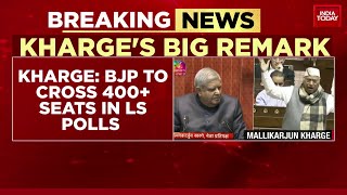 Mallikarjun Kharge Big Remark On Upcoming 2024 Election BJP To Cross 400 Seats In Lok Sabha Polls [upl. by Sivatnod]