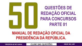 Resolva Questões de Redação Oficial PARTE 1 [upl. by Ihsakat]