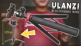 Ulanzi MT44 Review  109CM Extendable Selfie Tripod [upl. by Onit]