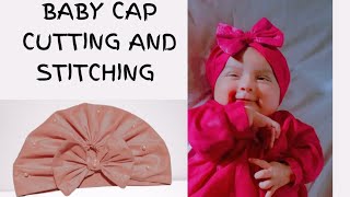 baby cap cutting and stitching new cap design for baby girl baby cap for age 3  4 months [upl. by Forcier560]