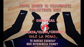 Como saber si compraste Calcetines Nike ORIGINAL VS CLON│Vale la pena│Que diferencia tiene [upl. by Nesmat425]