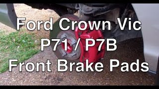 Ford Crown Vic Police Interceptor P71 P7B front brakes [upl. by Adamis]