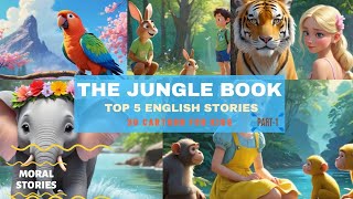 The Jungle Book  English Stories for Kids  3D Cartoons  Bedtime Stores  Moral Stories  Part 1 [upl. by Vanda]