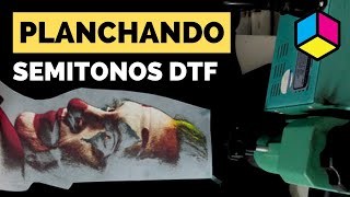 ⏳ DTF  Planchado de Semitonos DTF grandes usando una prensa de calor  plancha pequeña [upl. by Angelika126]