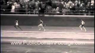 1958 Penn Relay Philadelphia track and field Newsreel PublicDomainFootagecom [upl. by Latouche511]