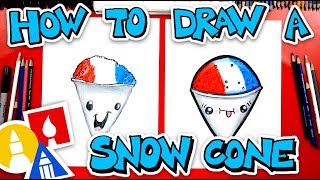 How To Draw A Funny Snow Cone [upl. by Nevin]