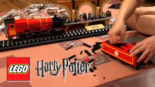 Building LEGO Hogwarts Express Set 76405 Timelapse [upl. by Anirual408]