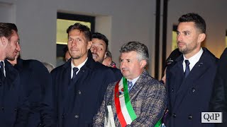 Dopo la cittadinanza onoraria le Frecce Tricolori arrivano a Pieve di Soligo [upl. by Eivla]