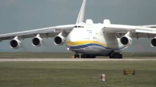 Antonov 225 Mriya Departs Manchester Airport 26th June 2013 [upl. by Felisha523]