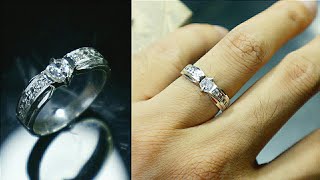 how to make silver ring for women  handmade jewelry [upl. by Ariamo]